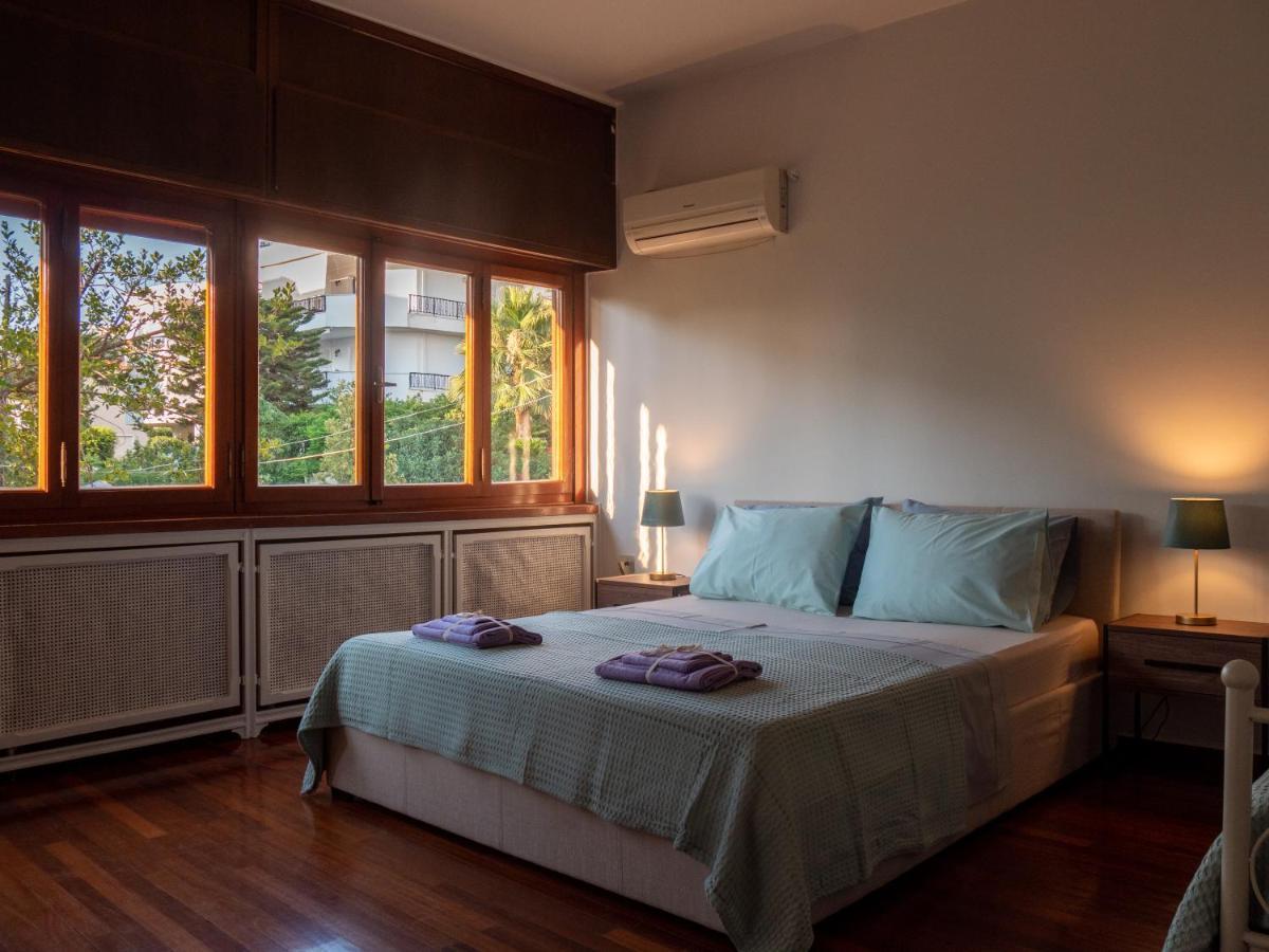 Villa Zoe Seaside Unique Villa Voula Athena Bagian luar foto